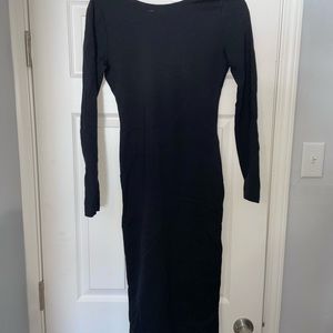 Open back detail dress